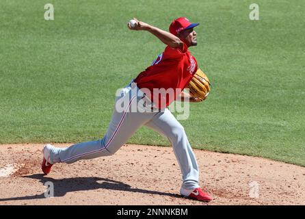 TAMPA, FL - MARCH 07: Philadelphia Phillies pitcher Ivan Nova (47) delivers  a pitch during the MLB Spring Training game between the Philadelphia  Phillies and New York Yankees on March 7, 2021