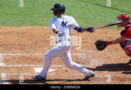 TAMPA, FL - MARCH 07: New York Yankees outfielder Jay Bruce (30) at bat  during the MLB