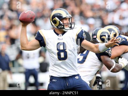 St. Louis Rams guard Jacob Bell is seen during the first quarter