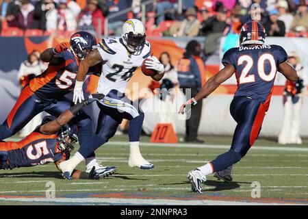 Denver Broncos running back Latavius Murray (28)plays against the Los  Angeles Chargers of an NFL football game Sunday, January 8, 2023, in Denver.  (AP Photo/Bart Young Stock Photo - Alamy