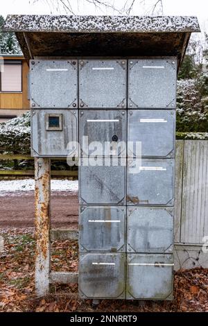 Old electrical system GDR SNV distribution Stock Photo