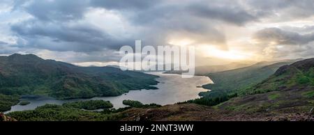 Loch Katrine From Ben Aan Greeting Card By Jon Douglas