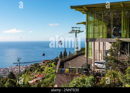 Cable car, Funchal, Madeira, Portugal Stock Photo