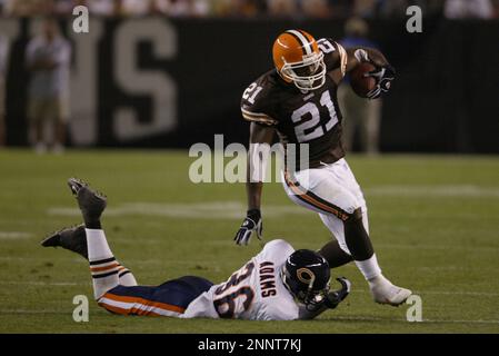 3 September 2004: James Jackson of the Cleveland Browns against the Chicago  Bears during the Browns 24-10 preseason victory at Cleveland Browns Stadium  in Cleveland, Ohio. (Icon Sportswire via AP Images Stock Photo - Alamy