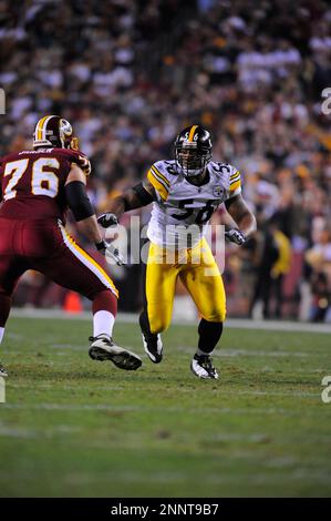 03 November 2008: Steelers OLB James Harrison (92). The Pittsburgh Steelers  defeated the Washington Redskins 23-6 on Monday Night Football at FedEx  Field in Landover, MD. (Icon Sportswire via AP Images Stock Photo - Alamy