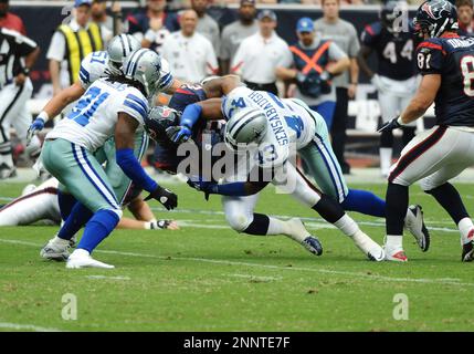 NO FILM, NO VIDEO, NO TV, NO DOCUMENTARY - Dallas Cowboys Marion Barber and  Tashard Choice celebrate Barber's second-quarter touchdown against the  Houston Texans at Reliant Stadium in Houston, TX, USA on