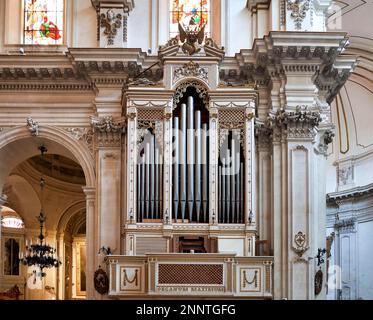 Duomo of San Giorgio (Dome of St. George) Cathedral in Modica Sicily Italy San Giorgio Cathedral of Ragusa Ibla Sicily Italy Stock Photo