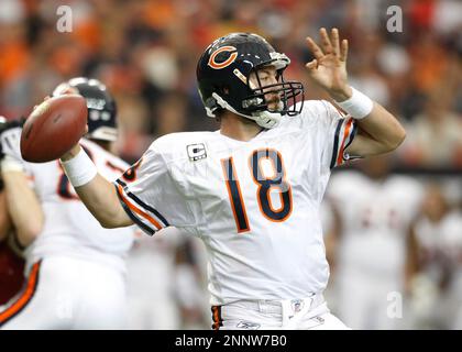 Chicago Bears QB Kyle Orton #18 during a game against the Atlanta Falcons  in an NFL football game in Atlanta on Sunday, Oct. 12, 2008. (AP Photo/John  Bazemore Stock Photo - Alamy