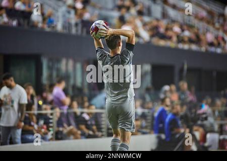 Fort Lauderdale, FL, USA. 25th Feb 2023. Inter Miami CF set for 2023 Home Opener against CF Montreal 21 Lassi Lappalainen MONT at DRV Pink Stadium in Florida, USA. Credit: Yaroslav Sabitov/YES Market Media/Alamy Live News Stock Photo