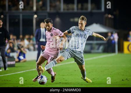 Fort Lauderdale, FL, USA. 25th Feb 2023. Inter Miami CF set for 2023 Home Opener against CF Montreal 21 Lassi Lappalainen MONT at DRV Pink Stadium in Florida, USA. Credit: Yaroslav Sabitov/YES Market Media/Alamy Live News Stock Photo