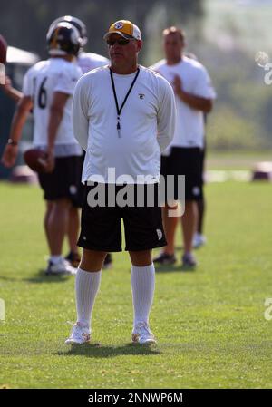 AUG 09 2010: Pittsburgh Steelers linebacker James Harrison (92) during the Pittsburgh  Steelers training camp morning session, held at Saint Vincent College in  Latrobe Pennsylvania. (Icon Sportswire via AP Images Stock Photo - Alamy