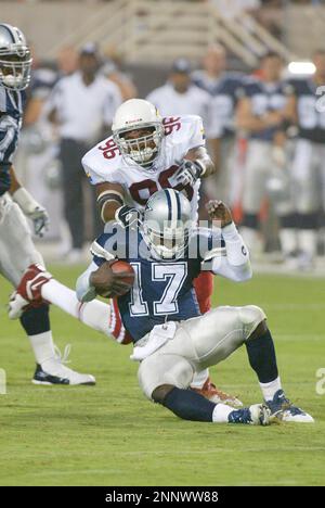 15 Sept 2003: QB Quincy Carter of the Dallas Cowboys looks for an open man  in the Dallas Cowboys 35-32 overtime win over the New York Giants at Giants  Stadium in East