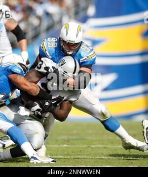 14 OCTOBER 2007: Luis Castillo of the San Diego Chargers during a