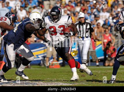 28 October 2007: Houston Texans tackle Ephraim Salaam stops the