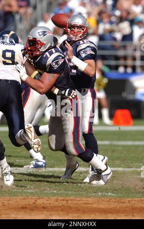 29 SEP 2002: New England Patriots Tom Brady during a game against the San  Diego Chargers