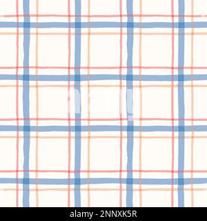 Seamless blue windowpane pattern. Checkered plaid repeating background ...