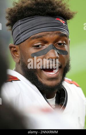 TAMPA, FL - FEBRUARY 07: Chris Godwin (14) of the Buccaneers