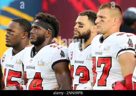 TAMPA, FL - FEBRUARY 07: Chris Godwin (14) of the Buccaneers