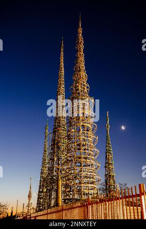 Watts Towers, Nuestro Pueblo, Simon Rodia State Historic Park, Los Angeles, California, USA Stock Photo