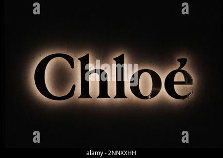 Chloe fashion house logo editorial stock image. Image of symbols