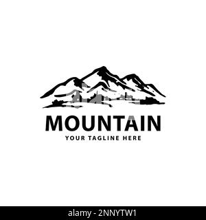 mountain logo design vector illustration Stock Vector Image & Art - Alamy