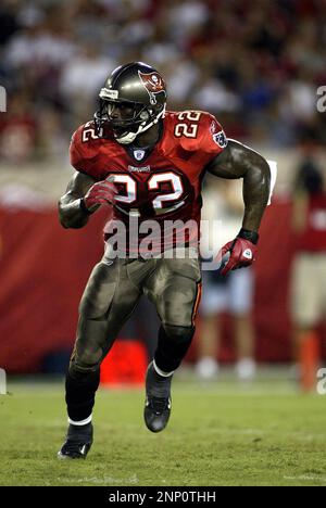 23 August 2003: Tampa Bay RB Thomas Jones (22) during the