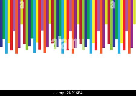 Abstract colorful bar illustration art Stock Vector
