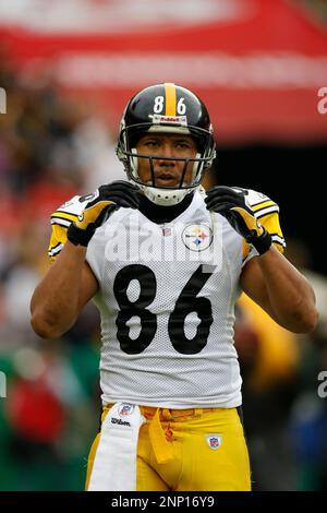 22 November 2009: Steelers receiver Limas Sweed. The Kansas City