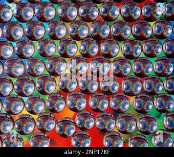 Colorful Pattern in Spheres Stock Photo