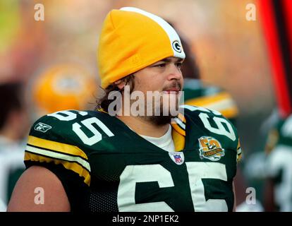 Green Bay Packers tackle Mark Tauscher makes his way around the practice  field during football practice on Wednesday, June 2, 2010, at Ray Nitschke  Field in Green Bay, Wis. (AP Photo/Shawano Leader