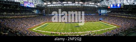 American Football Stadium, Ford Field, Detroit, Michigan, USA Stock Photo