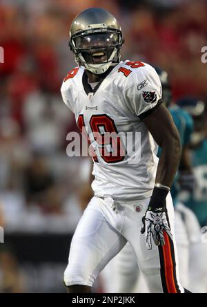 28 AUG 2010: Mike Williams of the Buccaneers watches the instant