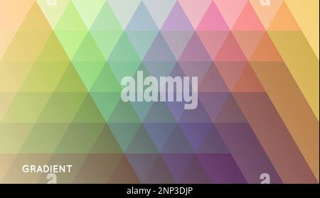 Abstract geometrical background. Polygonal pattern with color triangles. 3d vector illustration for advertising, marketing and presentation. Stock Vector