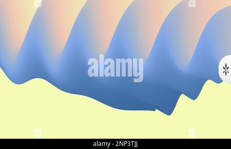 Abstract background with dynamic effect. Motion vector Illustration. Trendy gradients. Can be used for advertising, marketing, presentation. Stock Vector