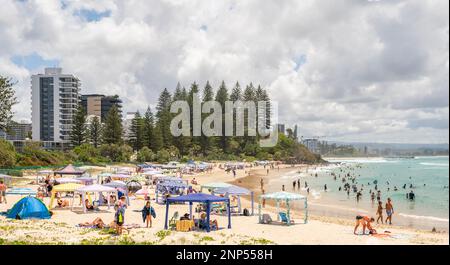 Rainbow Beach at Coolangatta, gold coast, queensland, australia
