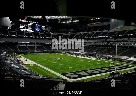 December 6, 2020, Las Vegas Raiders cornerback Keisean Nixon (22) tries to  keep the ball out of the end zone on the punt during the NFL game between  the Las Vegas Raiders