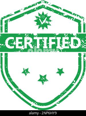 Mark of certified product quality assurance, guarantee rubber stam. Quality assurance and guarantee stamp, quality control and certified guarantee vec Stock Vector