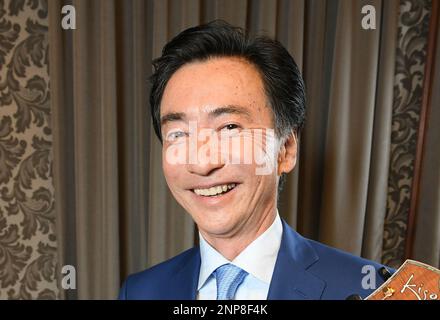 Seiko Holdings Co s Chairman Shinji Hattori poses for photo in