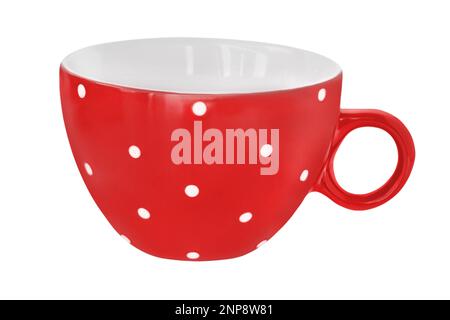 1 red cup isolated on white background Stock Photo