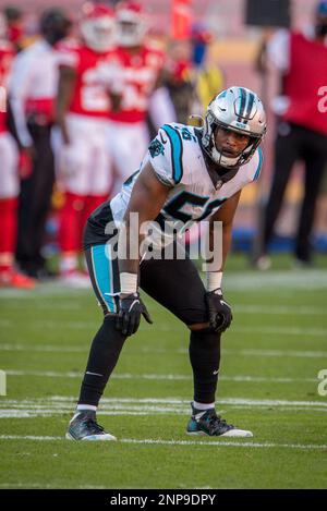 KANSAS CITY, MO - NOVEMBER 08: Carolina Panthers cornerback Stantley  Thomas-Oliver (23) between plays against the Kansas City Chiefs at  Arrowhead Stadium in Kansas City, Missouri. (Photo by William Purnell/Icon  Sportswire) (Icon