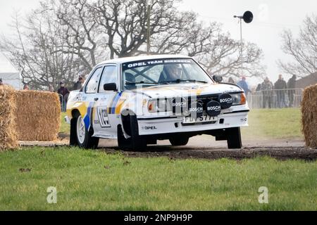Rally stage at Race Retro. Opel Manta 400 Stock Photo - Alamy