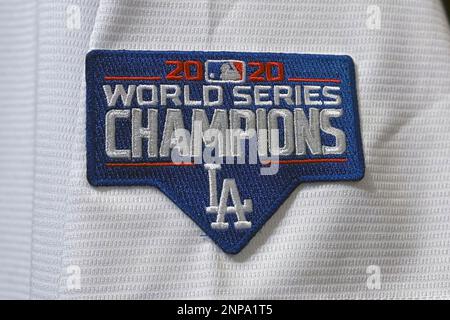 A 2020 World Series commemorative jersey of Los Angeles Dodgers