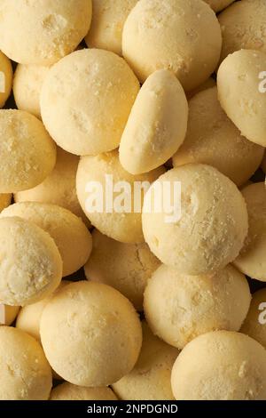ghee biscuits or cookies, close-up view of homemade melt in mouth nei biscuits, eggless cookies are made whole wheat flour, full frame sweet food Stock Photo