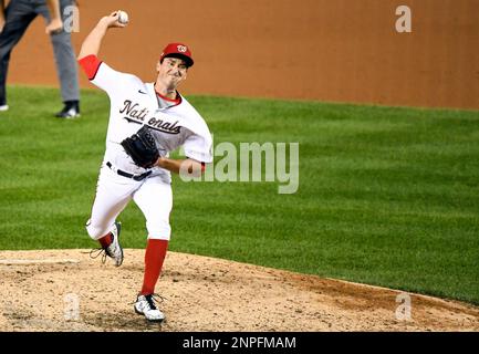 Relief pitcher Mark Washington (33) of the Oklahoma City Dodgers pitches in  the game against the Las Vegas Aviators on June 21, 2023 at Chickasaw  Bricktown Ballpark in Oklahoma City, Oklahoma. (John