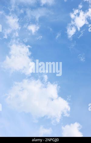 Clouds in the sky. Abstract vertical background Stock Photo