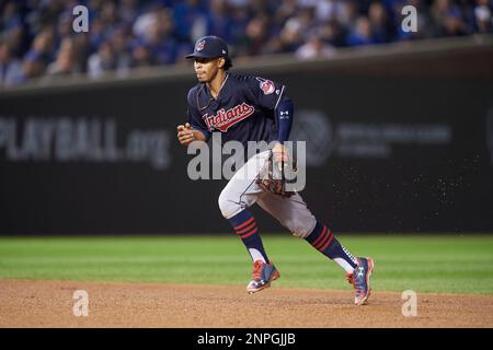 Cleveland Indians shortstop Francisco Lindor poses for a portrait