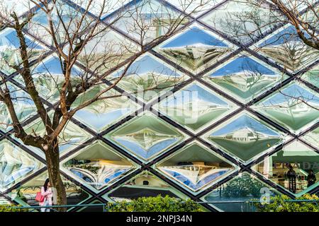 Prada 'epicenter' store in Aoyama district in Tokyo. A six story