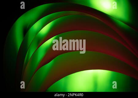 Abstract curved shapes in soft colors. Converging lines. Abstract background. Stock Photo