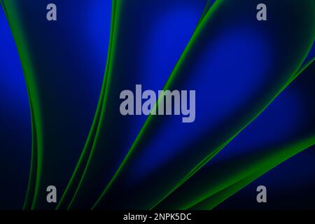 Abstract curved shapes in soft colors. Converging lines. Abstract background. Stock Photo