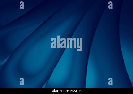 Abstract curved shapes in soft colors. Converging lines. Abstract background. Stock Photo